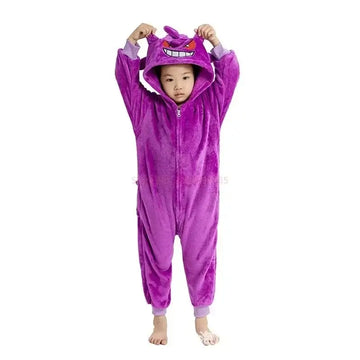 Macacao Pijama Pokemon Gengar Raizza Kids