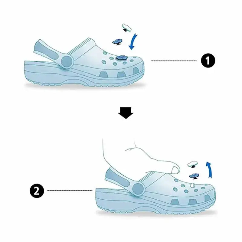 Pingentes Crocs Divertidamente Raizza Kids