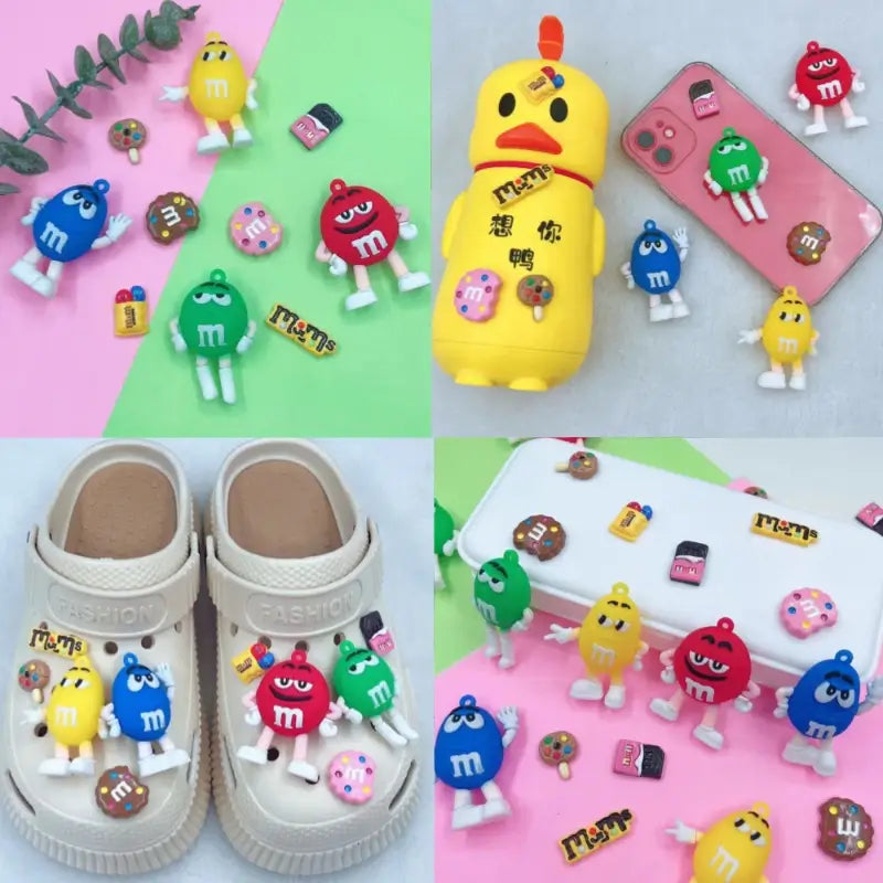 Pingentes Crocs M&Ms Raizza Kids