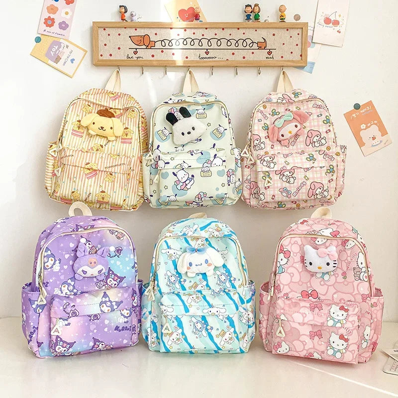 Mochila Escolar Hello Kitty Elegante