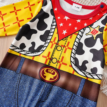 Macacão Bebê Anime Amarelo detalhe 4 Raizza Kids