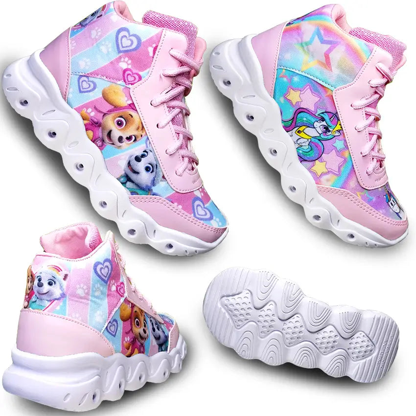 T nis Patrulha Canina e Unic rnio Infantil Feminino Botinha