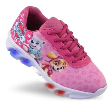 Tênis-Infantil-Feminino-Patrulha-Canina-Skye-de-Led-Rosa-Raizza-Kids