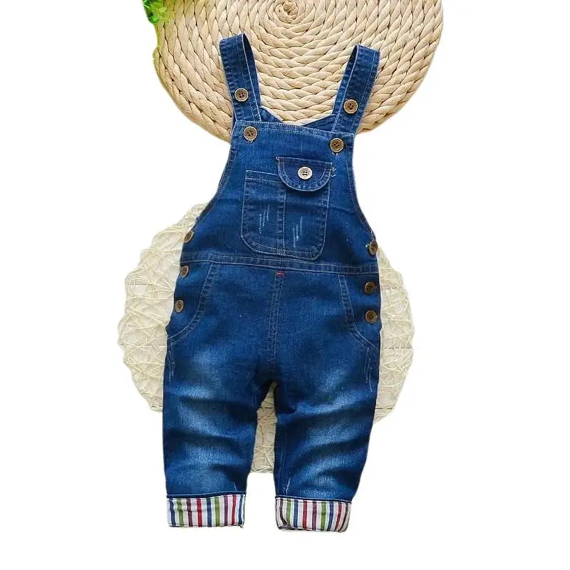 Macacão Jeans Infantil Ursinho - Raizza