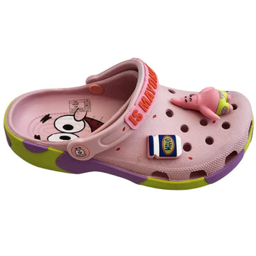 Sandália Bob Esponja Patrick Infantil e Adulto Confortável Antiderrapante Leve