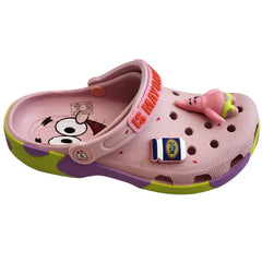 Sandália Bob Esponja Patrick Infantil e Adulto Confortável Antiderrapante Leve