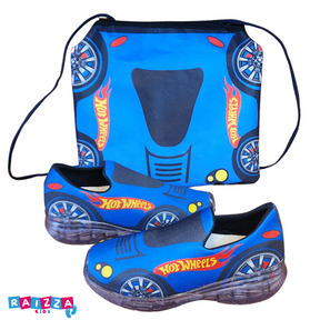 Tênis-Carros-Hot-Wheels-Led-Infantil-Masculino-Antiderrapante-Raizza-Kids