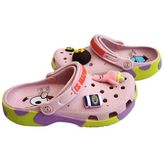 Sandália Bob Esponja Patrick Infantil e Adulto Confortável Antiderrapante Leve