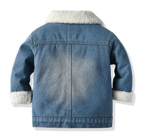 Jaqueta Infantil Forrada Jeans Lã