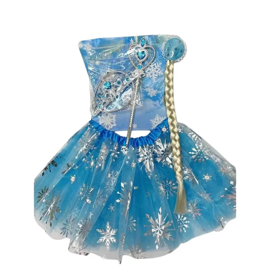 Fantasia Infantil Frozen Saia Tule - Raizza