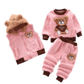 Conjunto Infantil Urso Rosa - Raizza