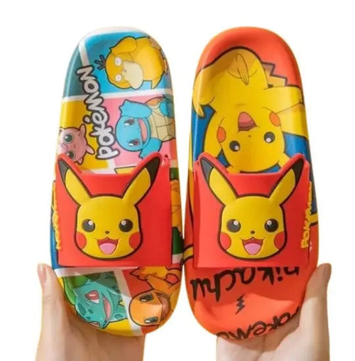 Chinelo-Pikachu-Pokémon-Infantil-Confortável-Raizza-Kids