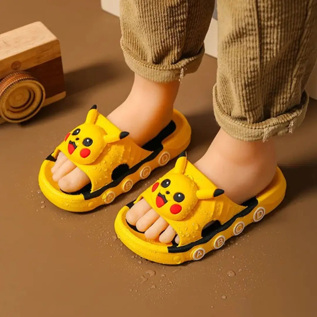 Chinelo-Infantil-Pokemon-Pikachu-Confortável-Antiderrapante-Raizza-Kids