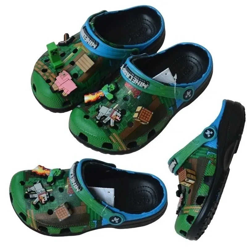 Sandália Minecraft Azul