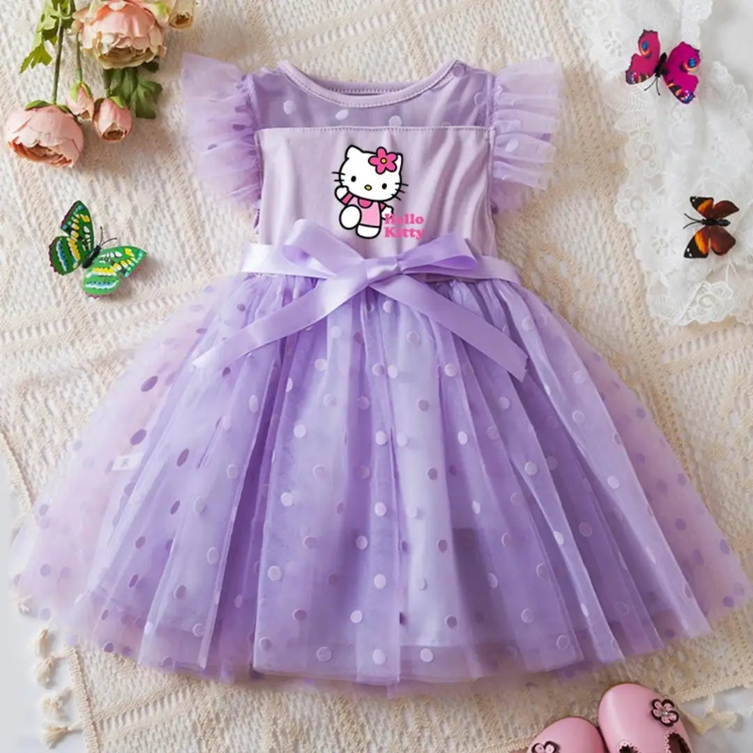 Vestido Infantil Hello Kitty Princess