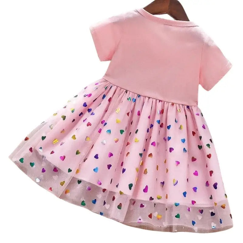 Vestido Infantil Rosa Unicórnio - Raizza