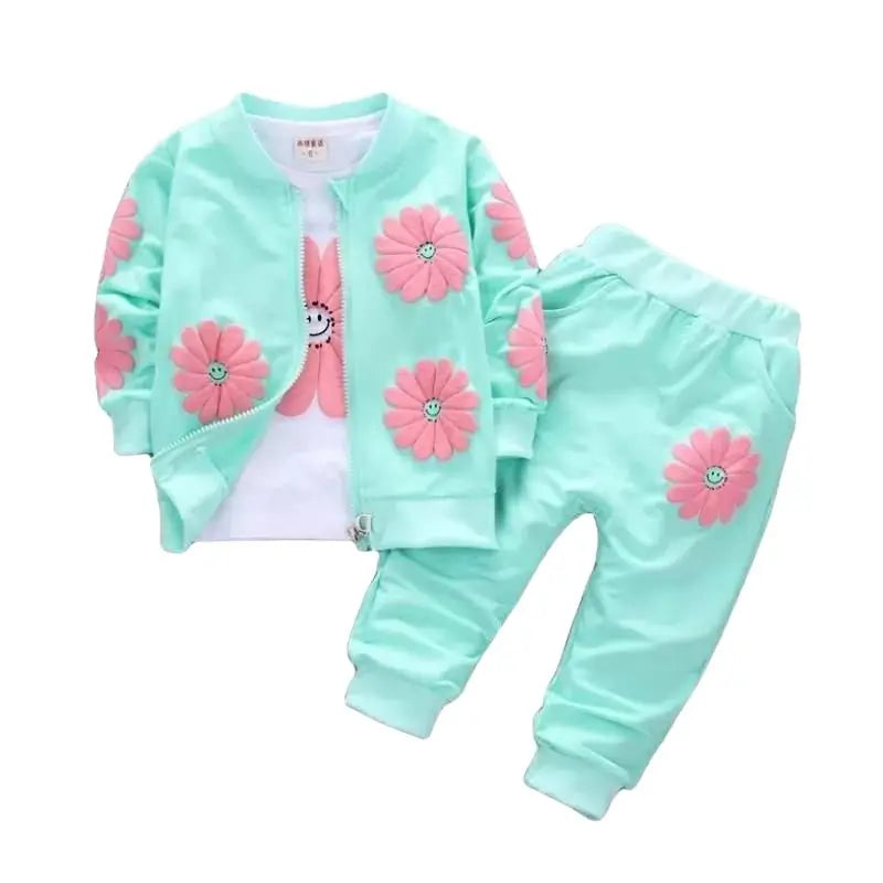 Conjunto Infantil Floral Verde - Raizza