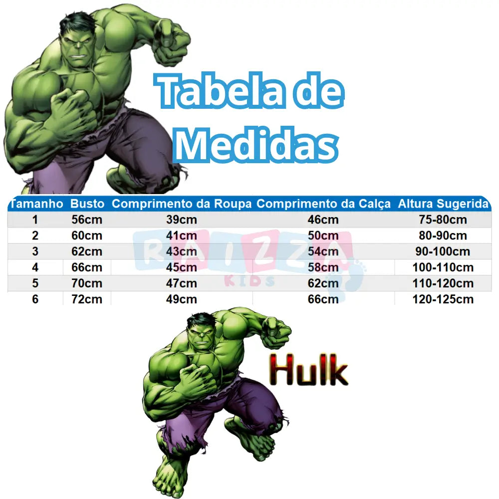 Pijama Infantil Hulk