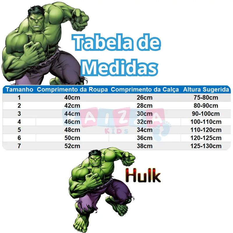 Pijama Infantil Hulk