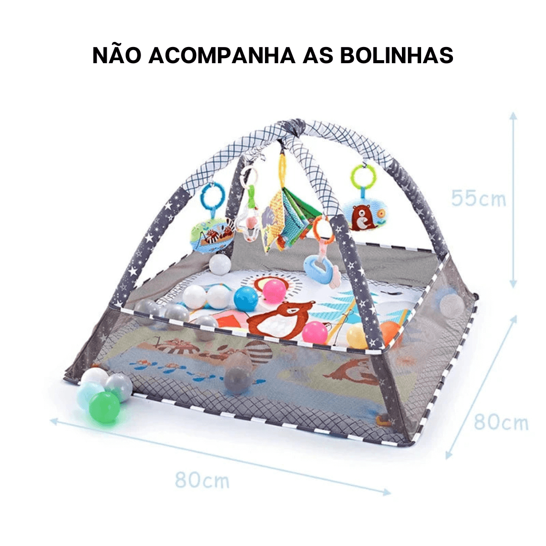 Tapete - Interativo - para - Bebê -Bichinhos- Raizza - Kids