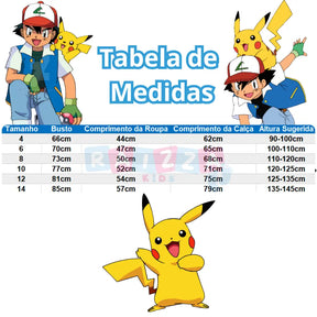 Pijama Infantil Pokemon Pikachu