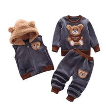 Conjunto Infantil Urso Cinza - Raizza