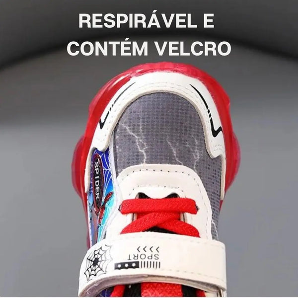 Tênis-Infantil-Homem-Aranha-Led-Raizza-Kids