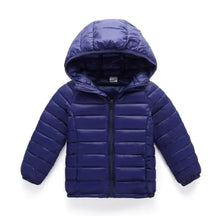 Jaqueta Puffer Infantil Azul Marinho Aventura - Raizza