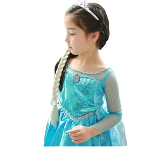 Vestido Fantasia Infantil Frozen Rainha Elsa