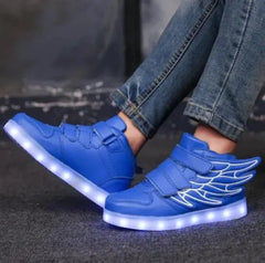 Tênis-Menino-Infantil-Sonic-de-Led-Azul-Raizza-Kids