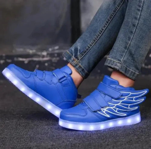 Tênis-Menino-Infantil-Sonic-de-Led-Azul-Raizza-Kids