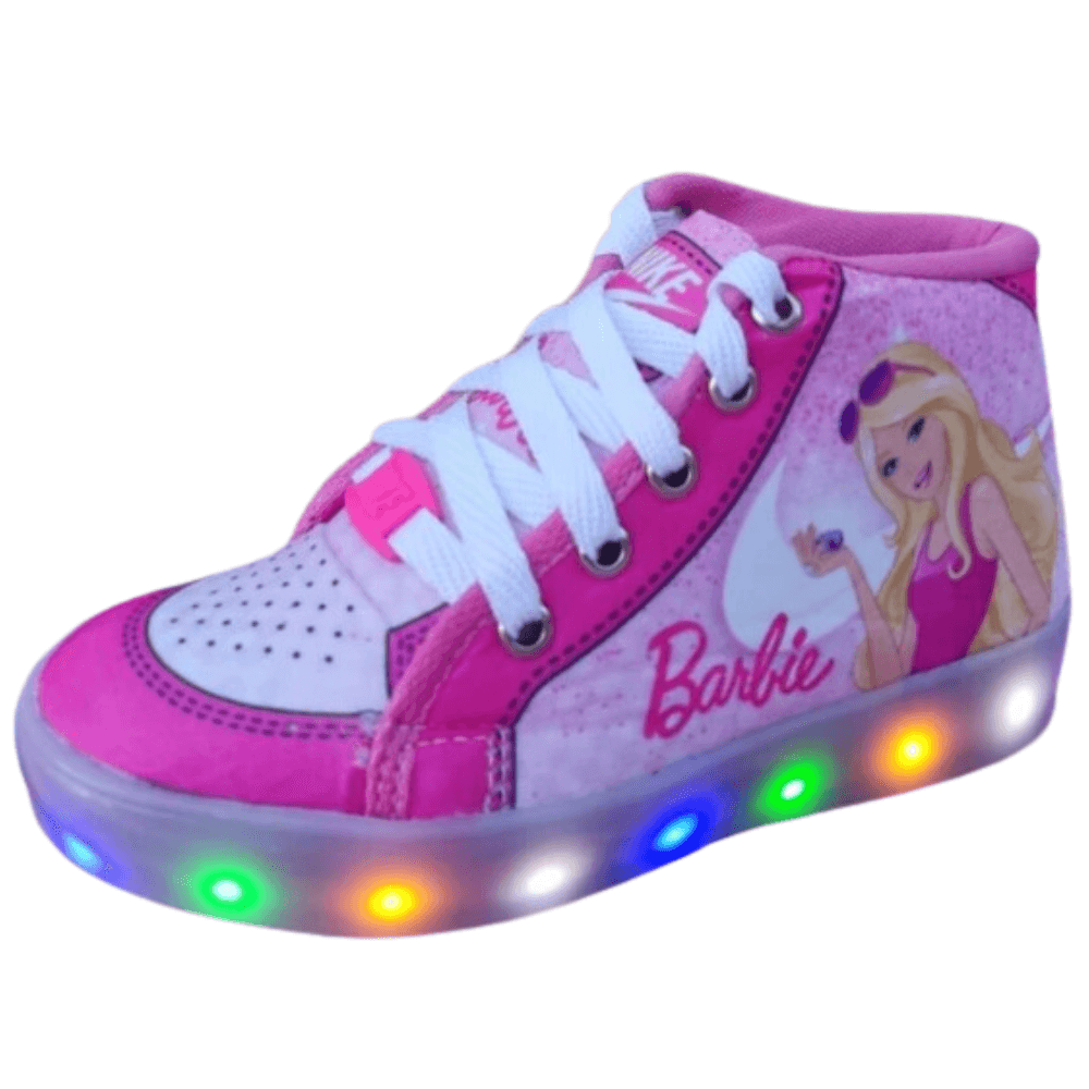 Tênis Infantil Feminino Barbie Led