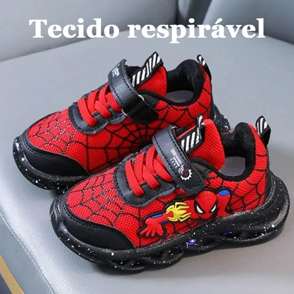 Tênis-Infantil-Homem-Aranha-Led-Solado-Antiderrapante-Raizza-Kids