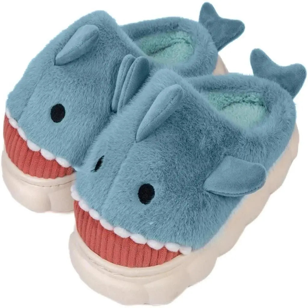 Pantufa-Tubarão-Baby-Shark-Antiderrapante-Azul-Raizza-Kids