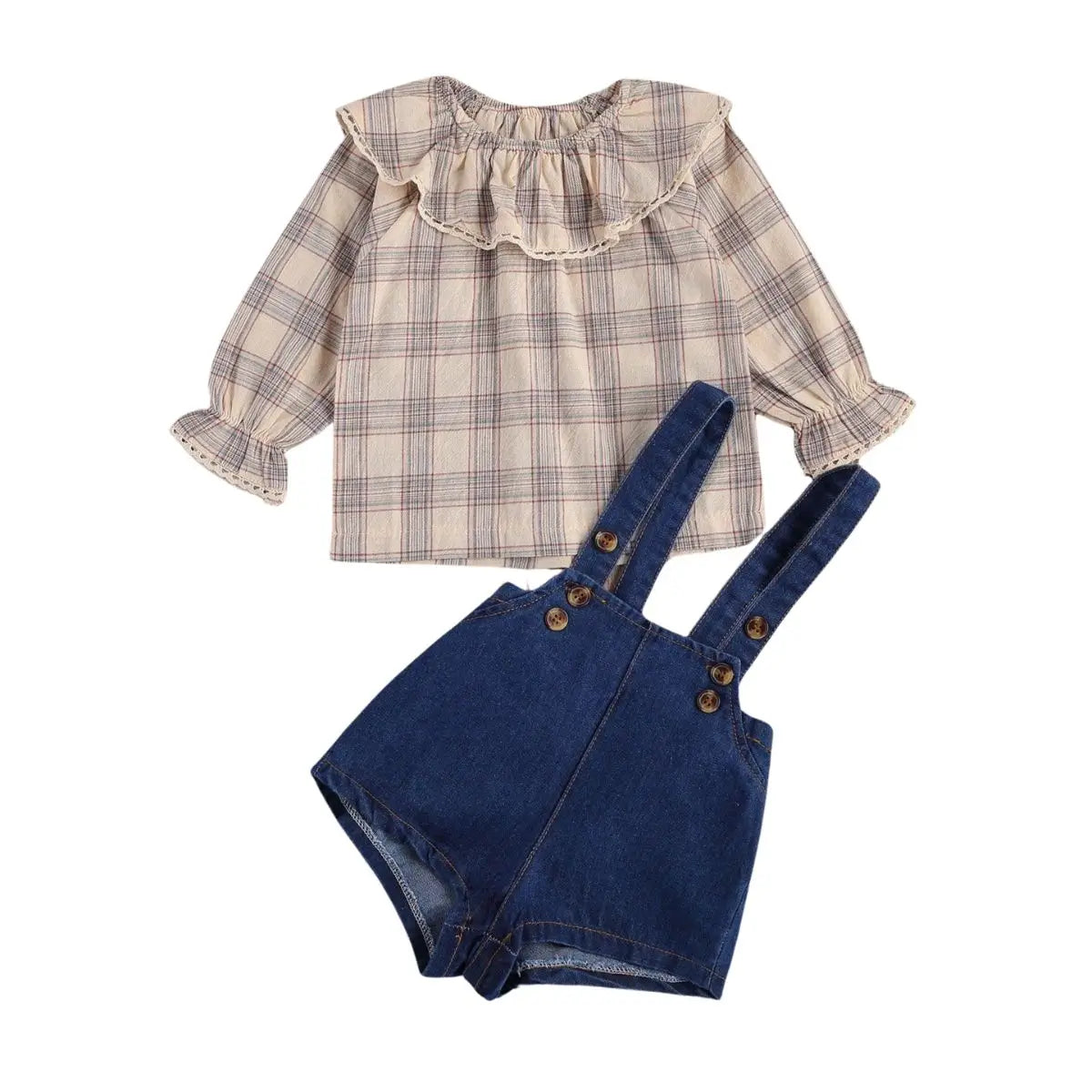 Conjunto Roupa Infantil Feminino  Jeans - Raizza