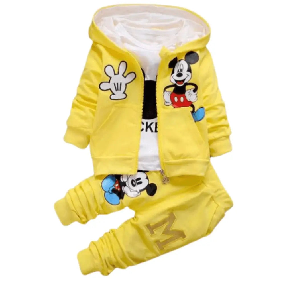 Conjunto Infantil Masculino Mickey Amarelo - Raizza