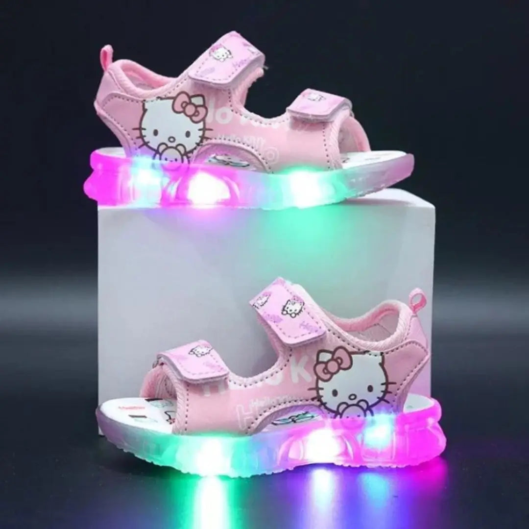 Sandália-Infantil-Hello-Kitty-Led-Confortável-Raizza-Kids