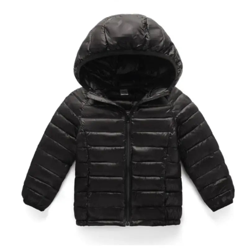 Jaqueta Puffer Infantil Preto Aventura - Raizza