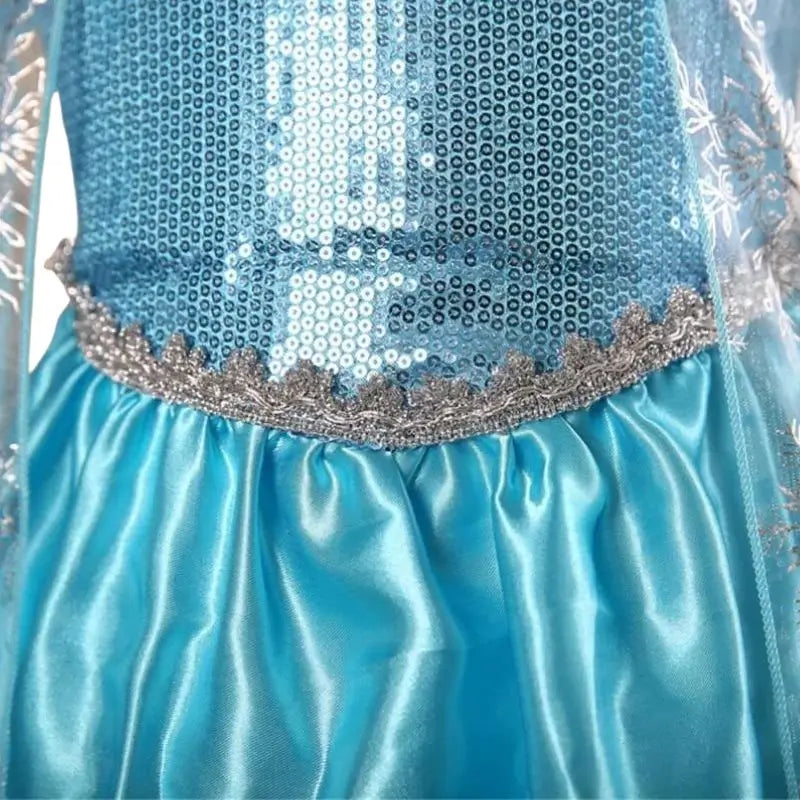 Vestido Fantasia Infantil Frozen Rainha Elsa