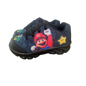 Tênis-Infantil-Masculino-Mario-Bros-de-Led-Azul-Raizza-Kids