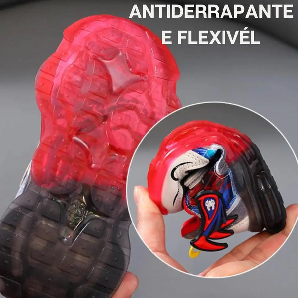 Tênis-Infantil-Homem-Aranha-Led-Confortável-Antiderrapante-Raizza-Kids