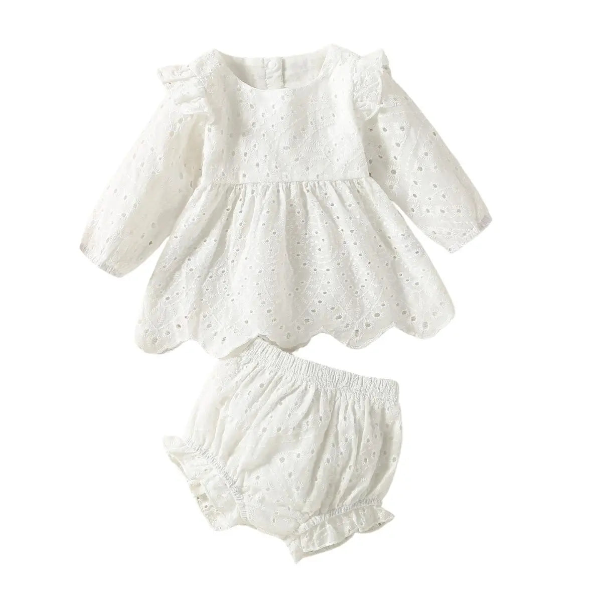 Conjunto Infantil Feminino Branco - Raizza