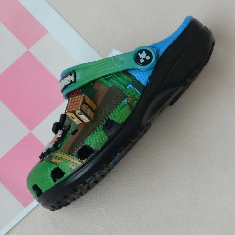 Sandália Minecraft Azul