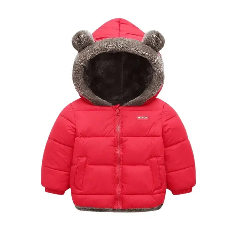 Jaqueta-Puffer-Infantil-Dupla-Face-Ursinho-Vermelho-Raizza-Kids