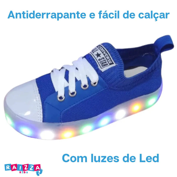Tênis-Infantil-Convers-Luzinhas-Antiderrapante-Raizza-Kids