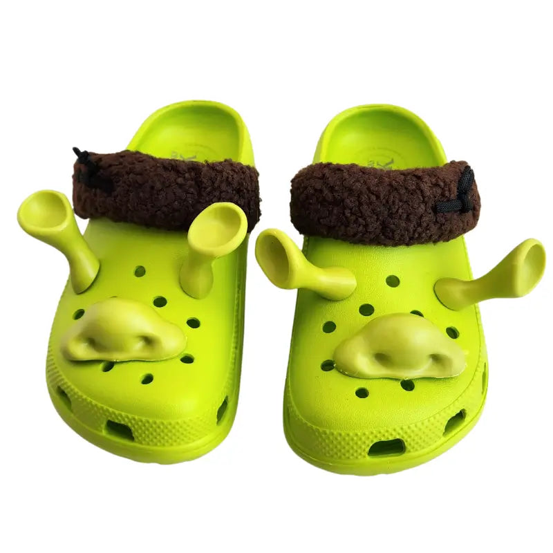 Sandália Shrek Infantil e Adulto Confortável Antiderrapante Leve