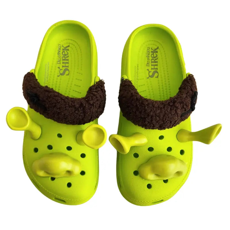 Sandália Shrek Infantil e Adulto Confortável Antiderrapante Leve
