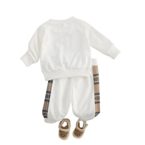 Conjunto Infantil Masculino Urso Oliveira Branco - Raizza