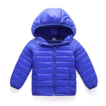 Jaqueta Puffer Infantil Azul Aventura - Raizza