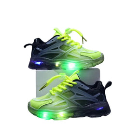 Tênis Infantil Louis Runner de Led Verde - Raizza